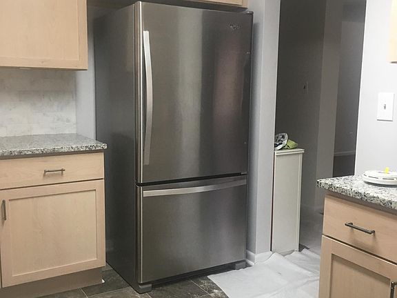 Kitchen view. Lots of storage space.