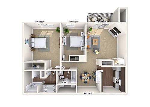 Floor plan The Woodward