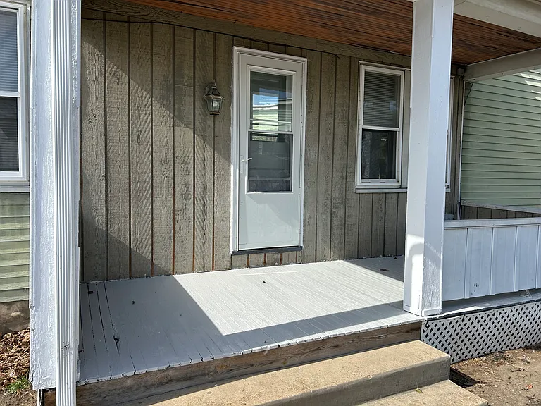 Front Door with covered porch