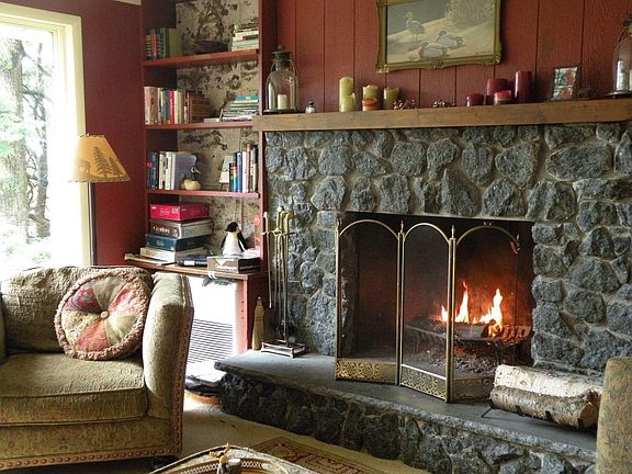 Every camp needs a cozy fireplace!