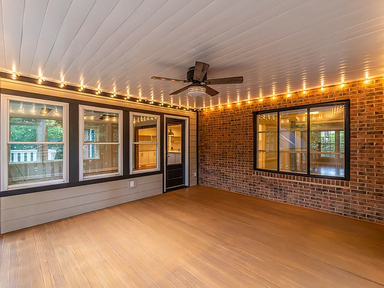 Screened in Porch. Room for an outside TV, dining, and lounging.
