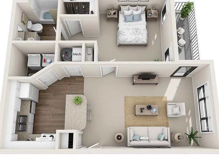 1 Bedroom | 1 Bath | 667 SF 1 Bedroom | 1 Bath | 667 SF