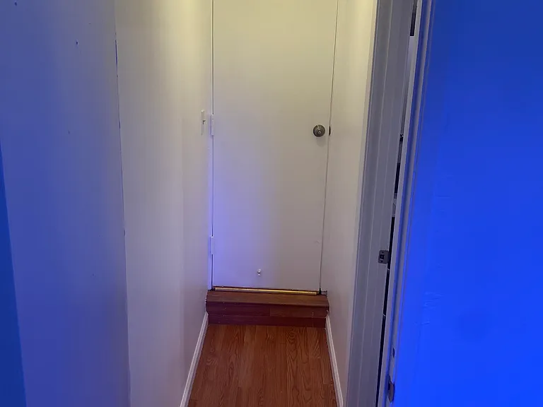 Hallway from living room to bedroom and bathroom