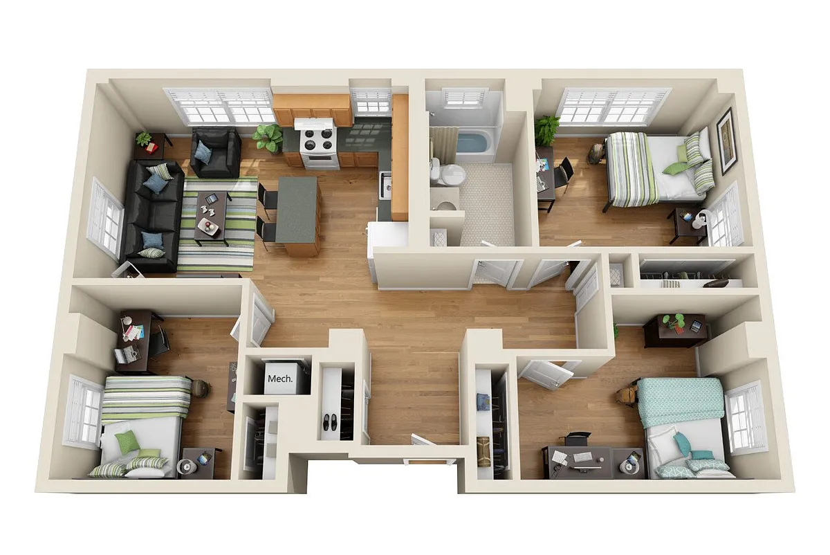 Floor plan CLE-3TH