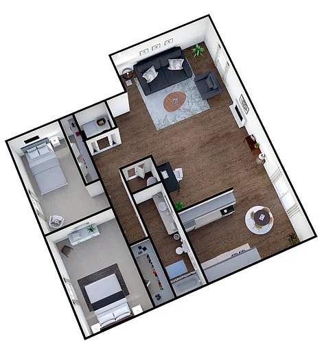 Floor plan Two Bedroom