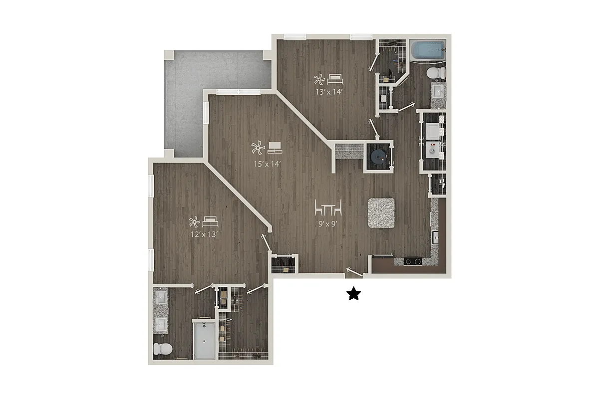 Floor plan B6