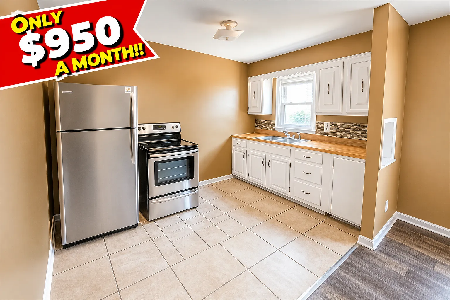 2 bed, 1200 sqft, $950 — Photo 1