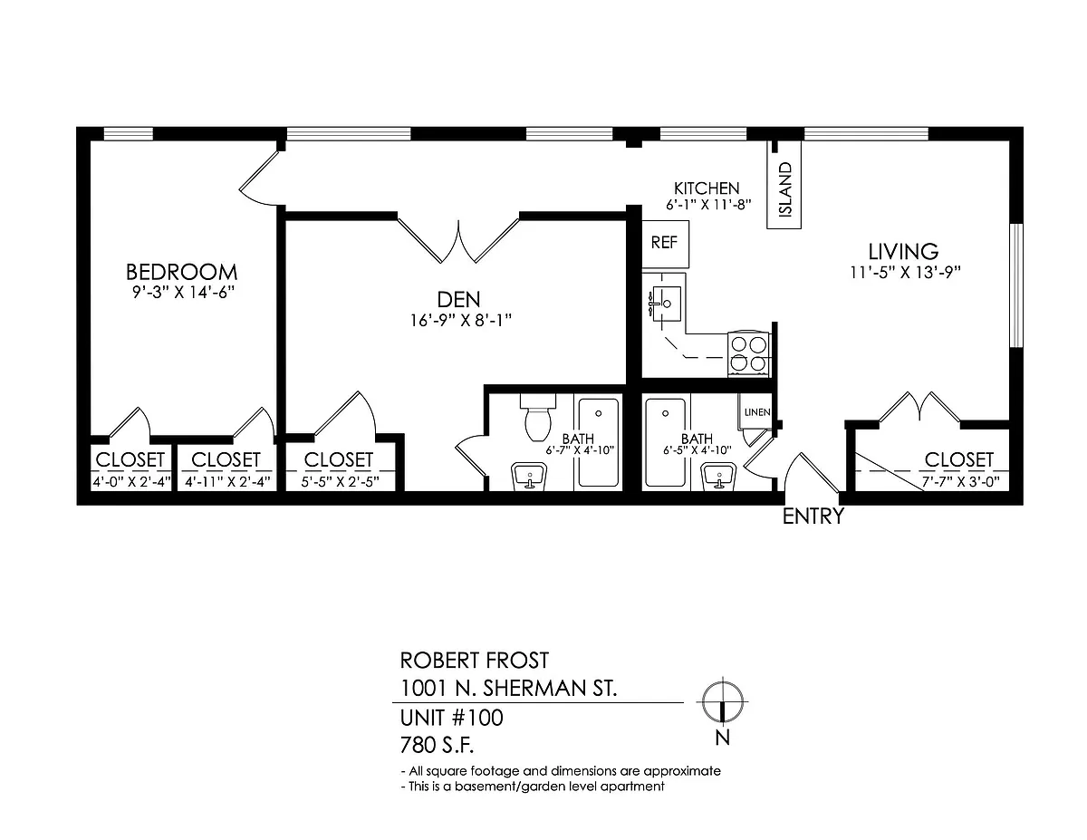Floor plan 2 Bedroom, 2 Bathroom