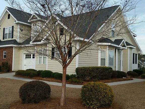 Side view of townhome