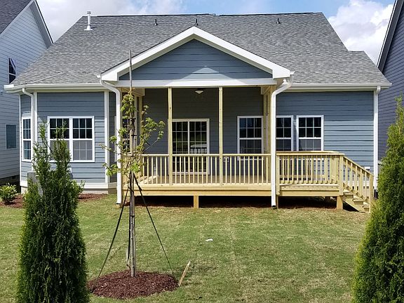 Rear Exterior, Covered Back Porch - Wendell Falls Lot 715 - 421 Midnight Moon Drive