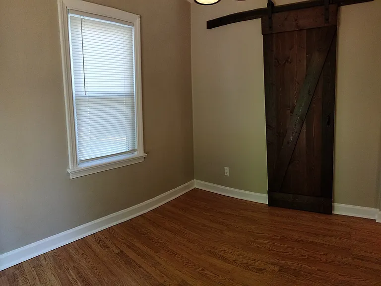 Dining room with storage closet.