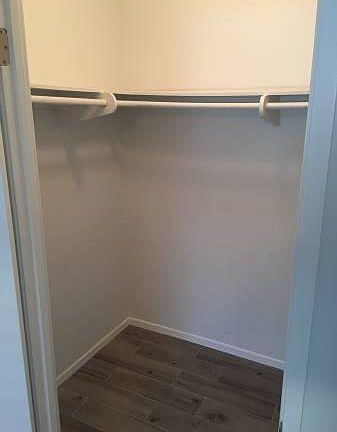 Large walk in closet. Plenty of storage in the unit.