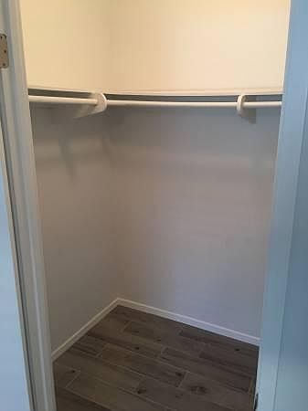 Large walk in closet. Plenty of storage in the unit.