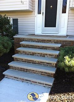 New Concrete Front Steps