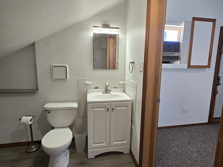 Upstairs half bath