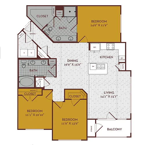 Floor plan D1