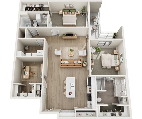Floor plan Everest (+ Den)
