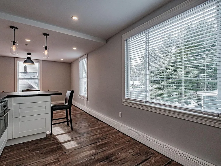Large windows provide loads of natural light