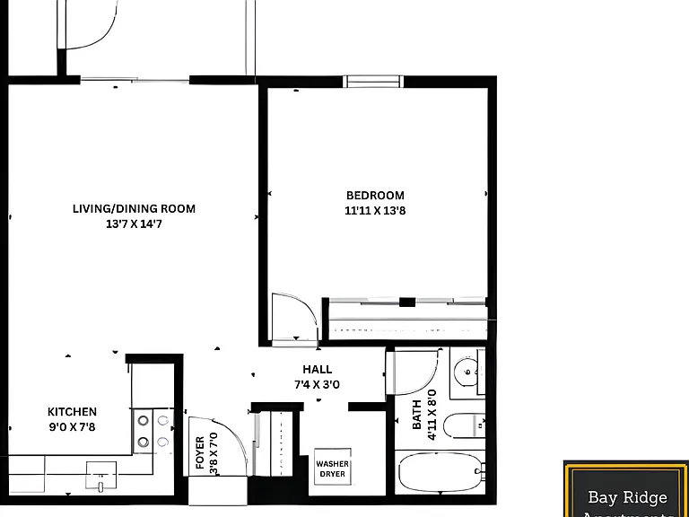 1x1 l 595 sq ft l Bay Ridge 1x1 l 595 sq ft l Bay Ridge