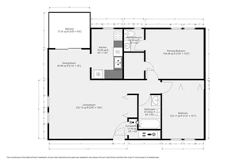 Floor plan Poplar 2X1.5