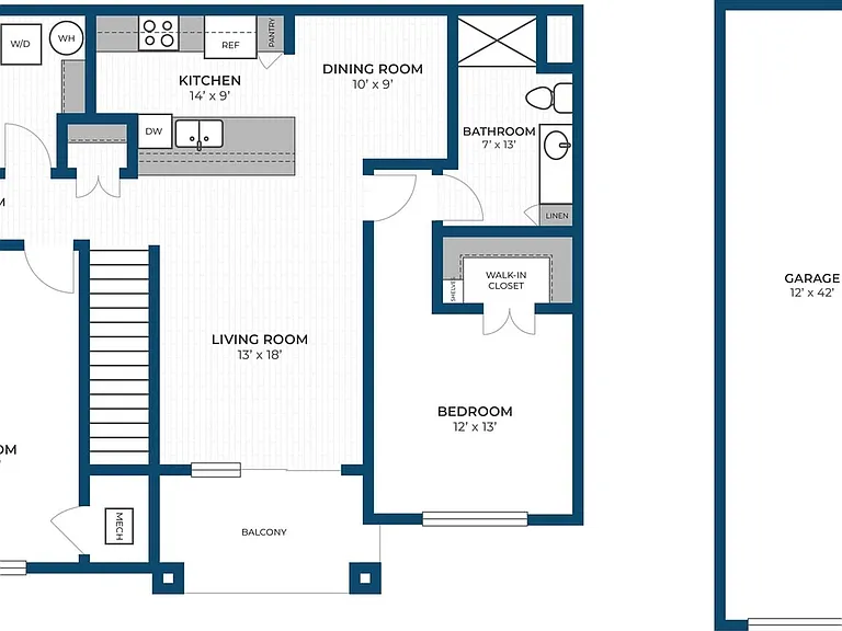 Floor Plan 2F | Seasons at River View | Apartments in Pleasant Prairie, WI Floor Plan 2F | Seasons at River View | Apartments in Pleasant Prairie, WI