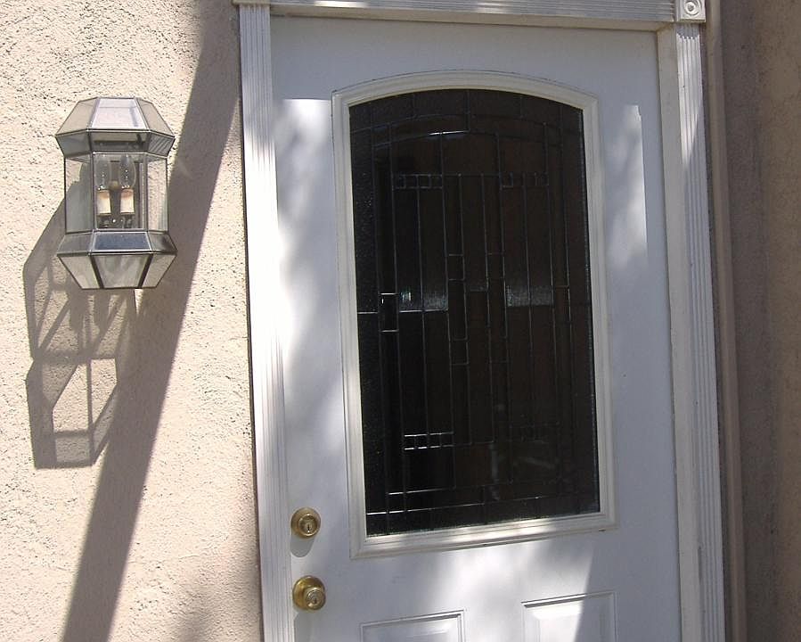 Private entry to unit, from within private patio.