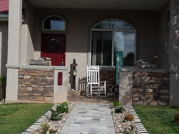 Custom granite walk way