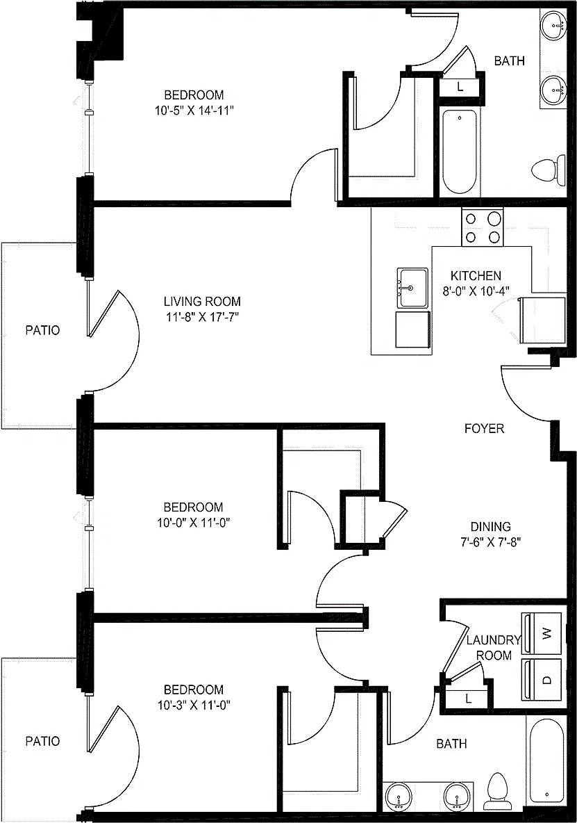 Floor plan D1