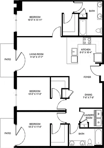 Floor plan D1