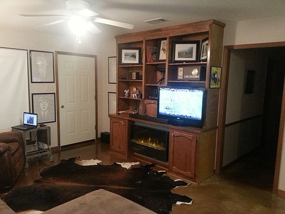 Electric Fireplace Included