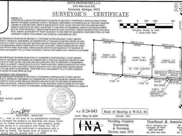 Leckrone Rd PARCEL C, Brethren, MI 49619
