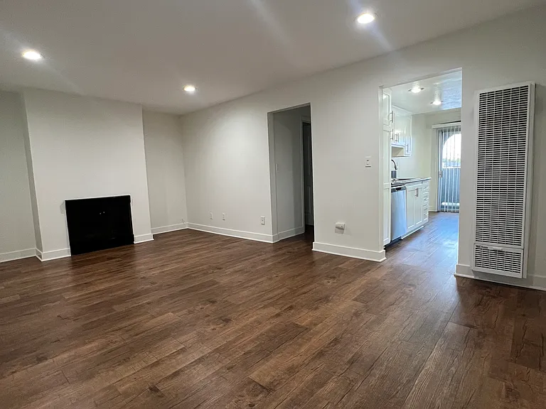 Living room with fireplace