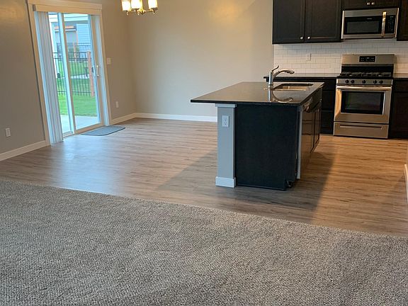 Kitchen and eating area