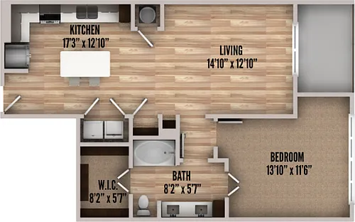 Floor plan A13