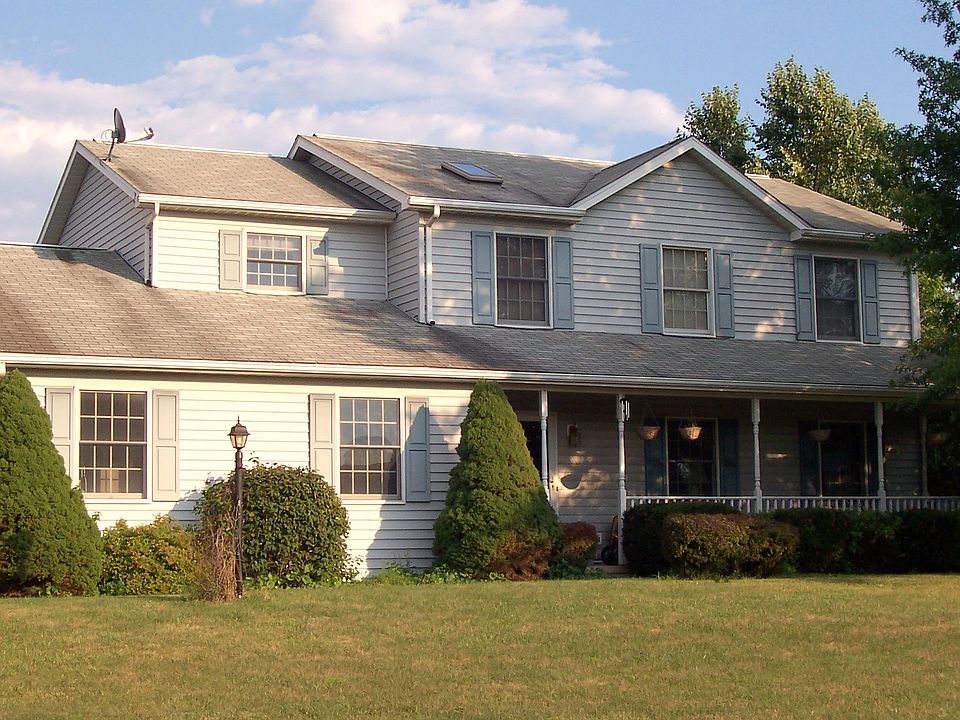 The front of the home