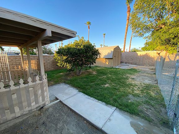 Yard and storage shed