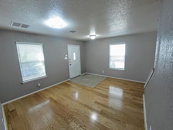 Front door and entryway