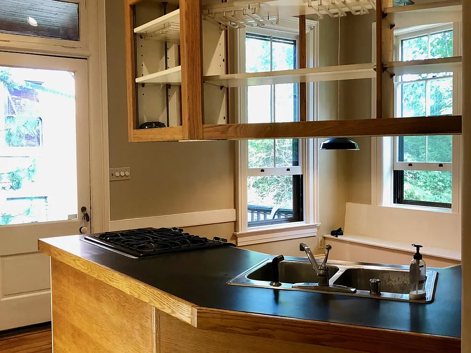 Designer Kitchen with custom oak cabinets