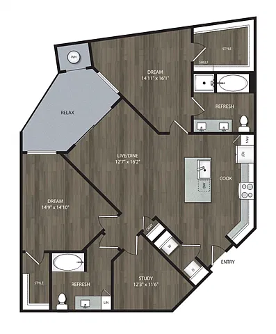 Floor plan B3