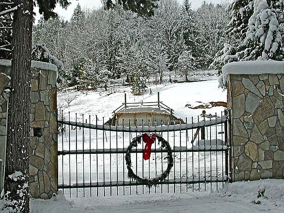 Entrance in winter