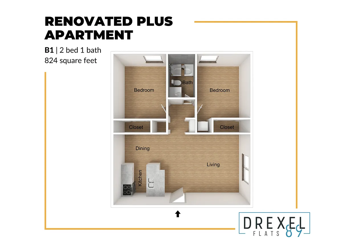 Floor plan B1 Renovated Plus
