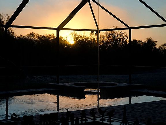 Sunrise over the Pool
