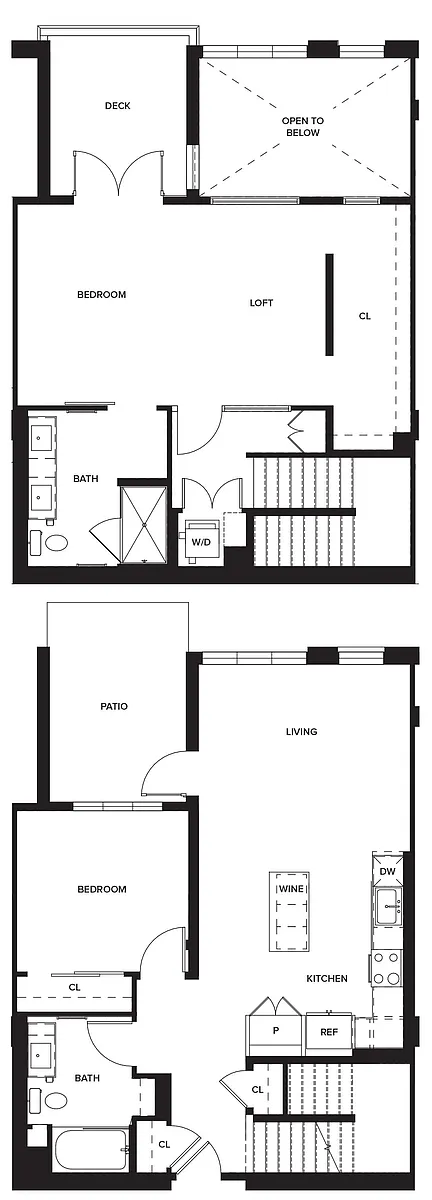 Floor plan Townhome 1
