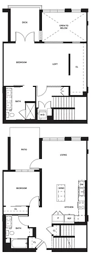 Floor plan Townhome 1
