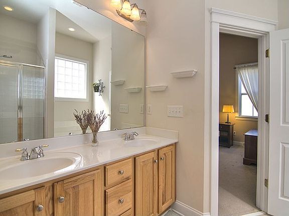 Master bathroom with dual vanities.