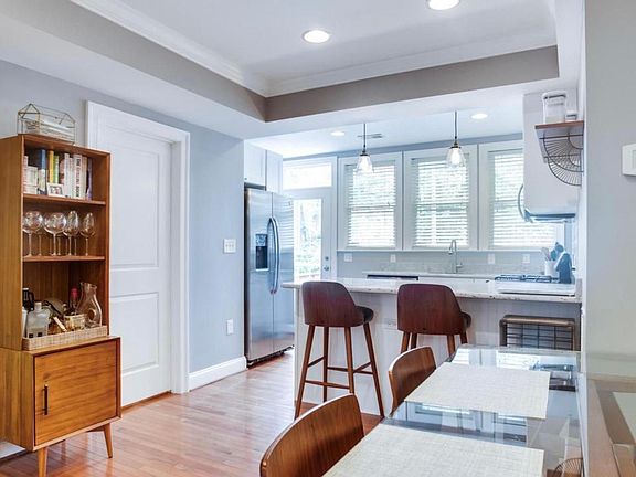 Dining room and kitchen