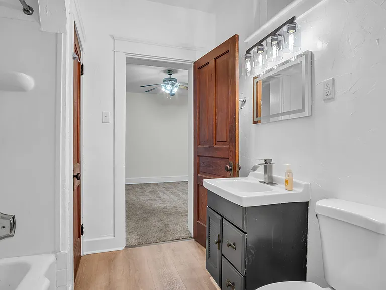 Bathroom 8'x8' newly renovated looking at Dining Area