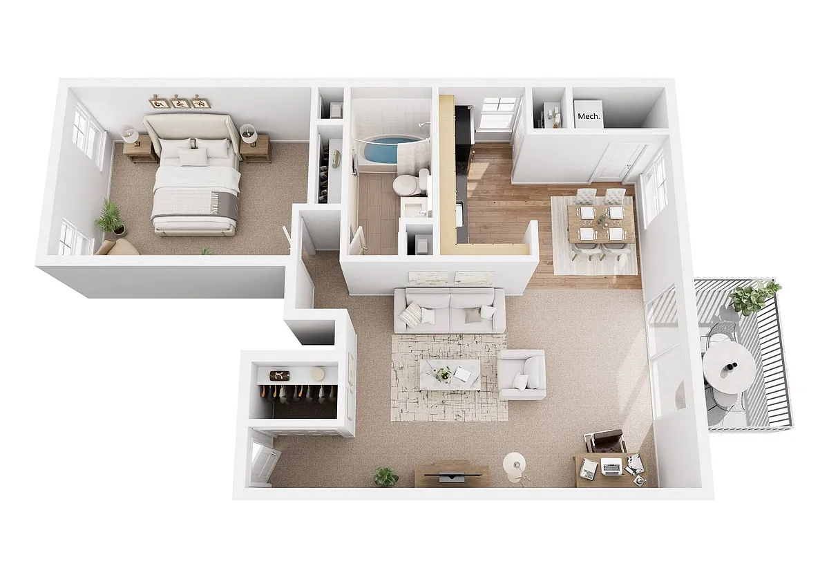 Floor plan One Bedroom