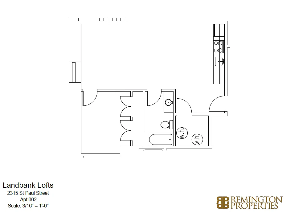 Floor plan One Bedroom Basement