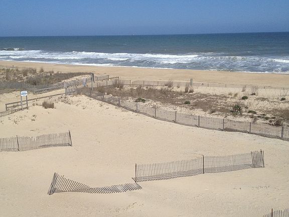 Private beach between the house and sand dunes